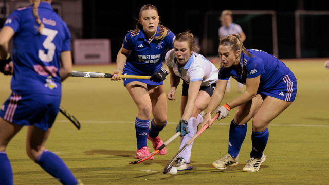 Action from the Ulster Shield match between Portadown and Lisnagarvey on Wednesday 3 December 2025. Photo: John McMurtry. © FRU SPORTS 2025.