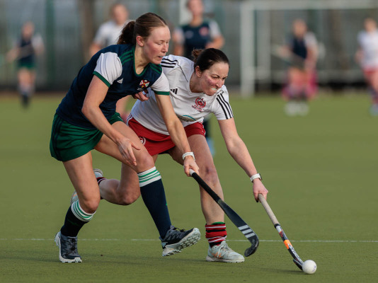 Action from the Junior 2 match between Larne 2XI and Queen's University 3XI on Saturday 6 December 2025. Photo: John McMurtry. © FRU SPORTS 2025.
