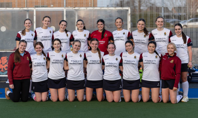 Action from the McDowell Plate match between Wellington College and The Royal School Armagh II on Monday 8 December 2025. Photo: Bob Given. © FRU SPORTS 2025.