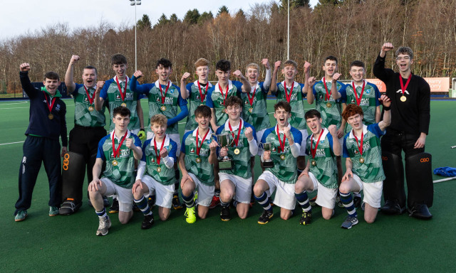Action from the Tier 2 McCullough Cup Final match between Grosvenor Grammar School and Methodist College on Wednesday 10 December 2025. Photo: Bob Given. © FRU SPORTS 2025.