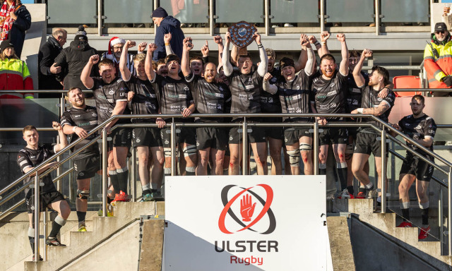 Action from the Junior Shield Final match between Ards and Randalstown on Saturday 27 December 2025. Photo: Bob Given. © FRU SPORTS 2025.
