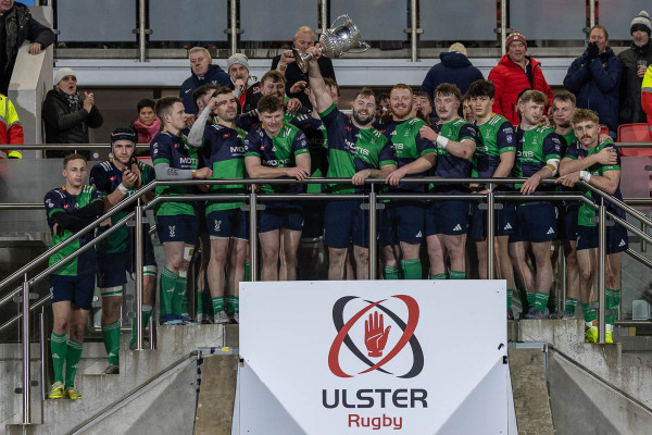Action from the Senior Cup Final match between Ballynahinch and Instonians on Saturday 27 December 2025. Photo: Bob Given. © FRU SPORTS 2025.