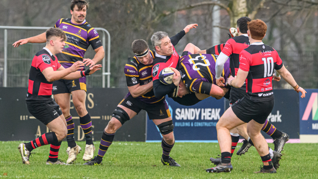 Action from the match between Instonians and City of Armagh on Saturday 10 January 2026. Photo: Cyril Boyd. © FRU SPORTS 2026.