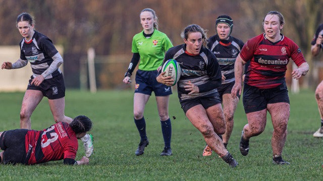 Action from the match between Cooke and Old Belvedere on Saturday 17 January 2026. Photo: John McMurtry. © FRU SPORTS 2026.