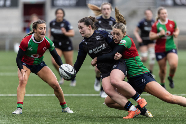 Action from the match between Clovers and Glasgow Warriors on Sunday 18 January 2026. Photo: Bob Given. © FRU SPORTS 2026.