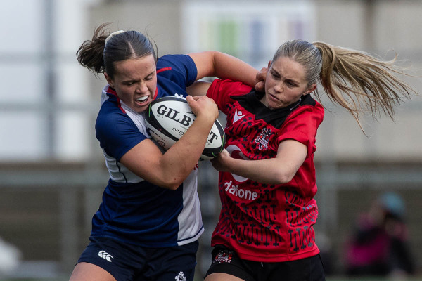 Action from the match between Wolfhounds and Brython Thunder on Sunday 18 January 2026. Photo: Bob Given. © FRU SPORTS 2026.