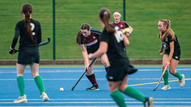 Action from the Senior Friendly match between Carrickfergus Grammar and Sullivan Upper 2XI on Wednesday 21 January 2026. Photo: John McMurtry. © FRU SPORTS 2026.