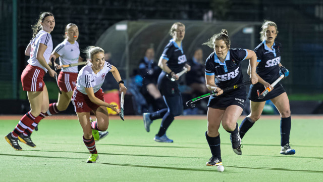 Action from the Premier League match between Larne and Lisnagarvey on Friday 23 January 2026. Photo: John McMurtry. © FRU SPORTS 2026.