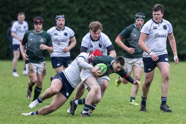 Action from the Ulster Schools Cup match between Friends School and Methodist College on Saturday 24 January 2026. Photo: Bob Given. © FRU SPORTS 2026.