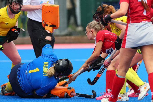 Action from the All Ireland Hockey match between Pegasus and Railway Union on Sunday 15 February 2026. © FRU SPORTS 2026.