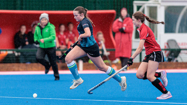 Action from the Senior Plate match between Dromore High and Regent House on Wednesday 18 February 2026. Photo: John McMurtry. © FRU SPORTS 2026.