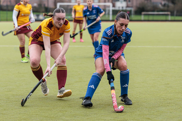 Action from the Junior 1 match between Portadown 2XI and Mossley 2XI on Saturday 21 February 2026. Photo: John McMurtry. © FRU SPORTS 2026.