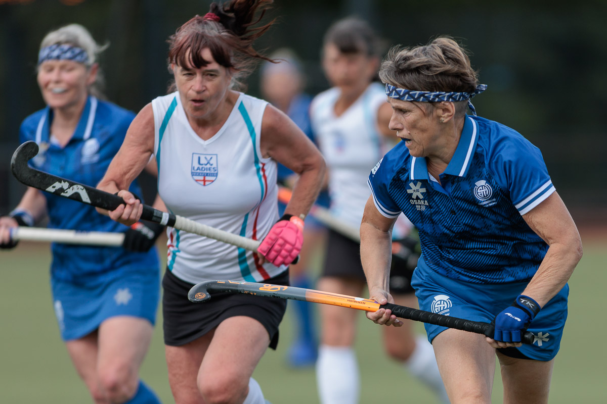 Action from the Women's Hockey Masters Four Nations Tournament at Stormont, Belfast, 12-14 June 2026