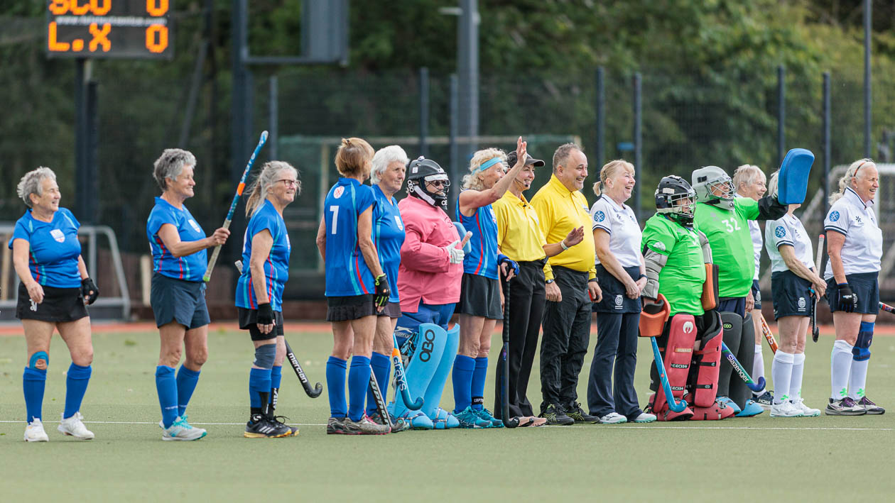 Action from the Women's Hockey Masters Four Nations Tournament at Stormont, Belfast, 12-14 June 2026
