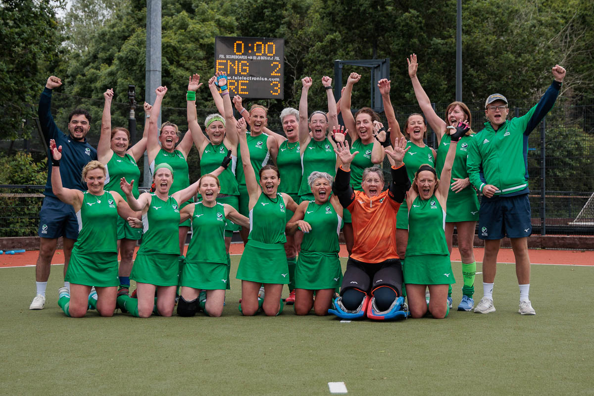 Action from the Women's Hockey Masters Four Nations Tournament at Stormont, Belfast, 12-14 June 2026